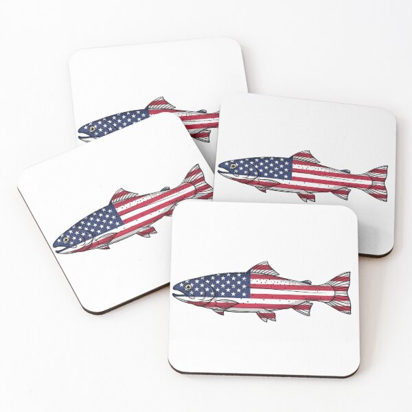Item preview, American Flag Trout designed and sold by WesternCustoms.