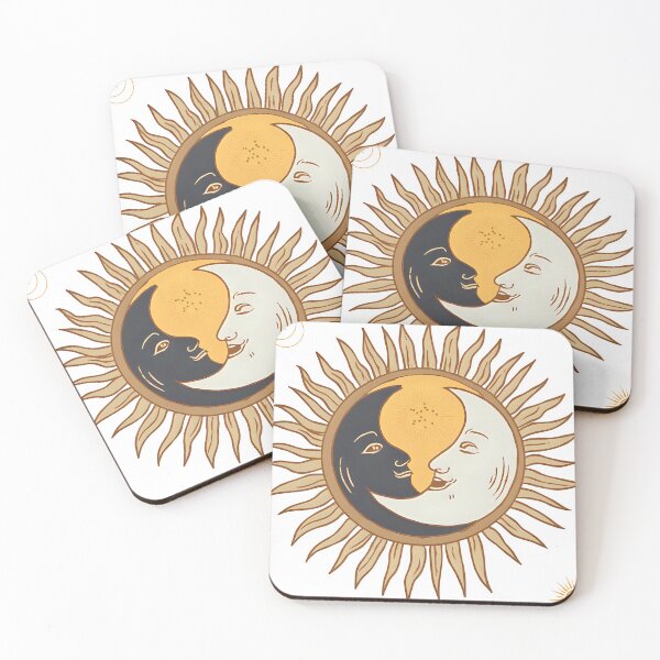 Item preview, Sun and moon embracing designed and sold by lunadesignsmoon.