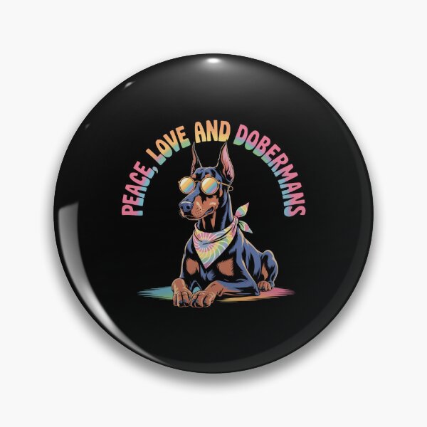 Item preview, Peace, Love and Dobermans designed and sold by theartfulaspie.