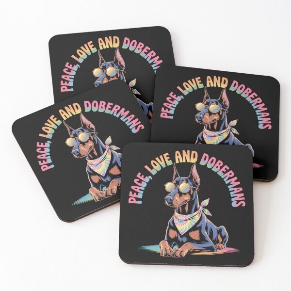 Item preview, Peace, Love and Dobermans designed and sold by theartfulaspie.