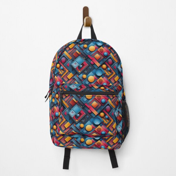 Item preview, Abstract Geometric Shapes with Red and Blue designed and sold by NTGUILTY.
