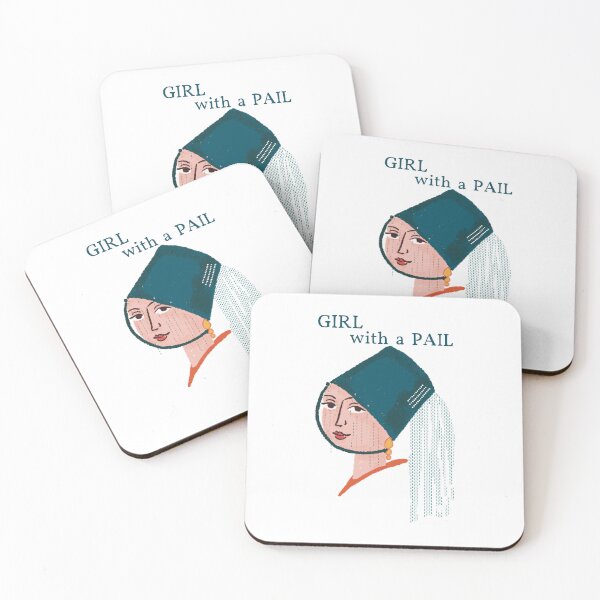 Item preview, Girl with a Pail | Parody | Funny Art Mashup designed and sold by geetasadashivan.