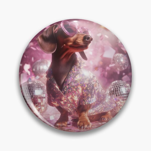 Item preview, Dachshund Disco Diva designed and sold by Julia Roach.