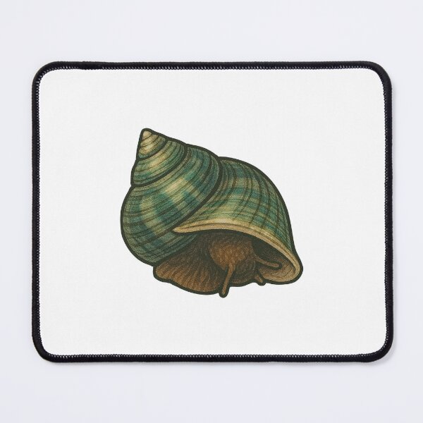 Item preview, Turban Snail Shell Illustration – Ocean Spiral Marine Art designed and sold by Vendeloc.