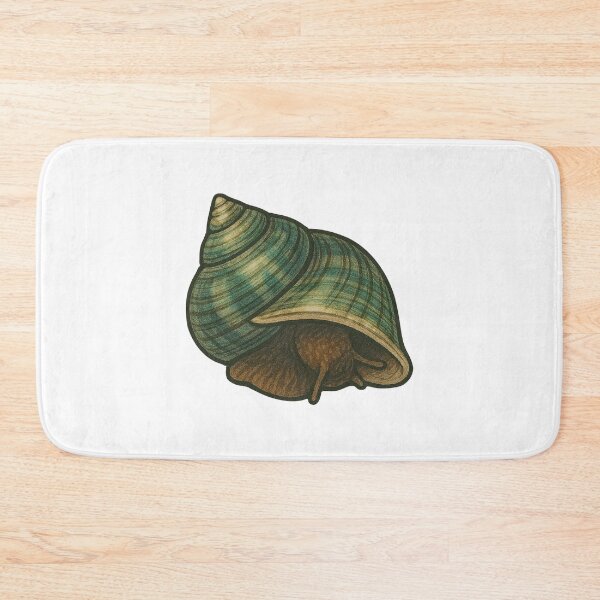 Item preview, Turban Snail Shell Illustration – Ocean Spiral Marine Art designed and sold by Vendeloc.