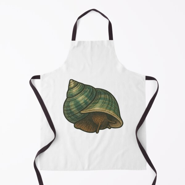 Item preview, Turban Snail Shell Illustration – Ocean Spiral Marine Art designed and sold by Vendeloc.