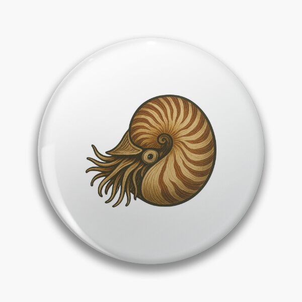 Item preview, Nautilus Shell Drawing – Prehistoric Ocean Cephalopod Design designed and sold by Vendeloc.