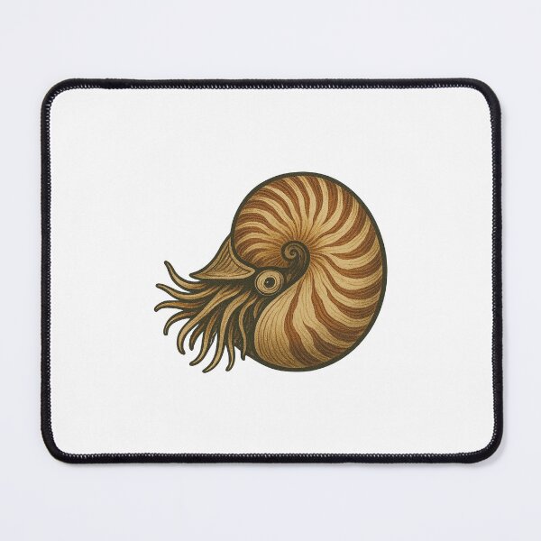 Item preview, Nautilus Shell Drawing – Prehistoric Ocean Cephalopod Design designed and sold by Vendeloc.