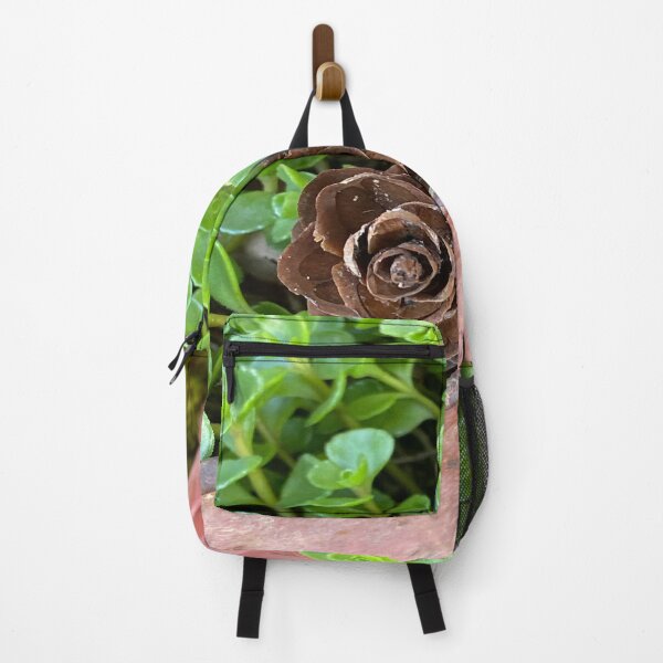 Item preview, Pine cone and succulents designed and sold by LoveHeartRocks.