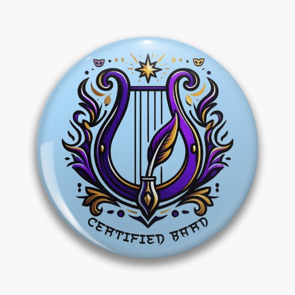 Item preview, Certified Bard - DnD Class Logo Emblem designed and sold by Raes-Runaways.