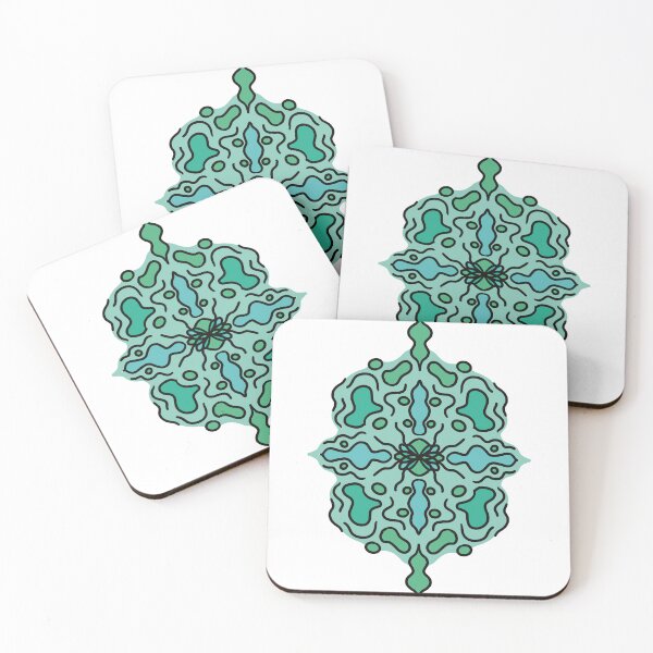 Item preview, Teal Alien Abstraction designed and sold by sleepyheadedbb.