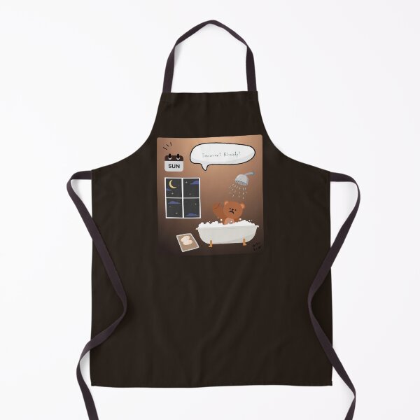 Item preview, Tomorrow? Already? | Mono Bear Weekly Mood Series ( Gradation Square Background )  designed and sold by mintmono-studio.