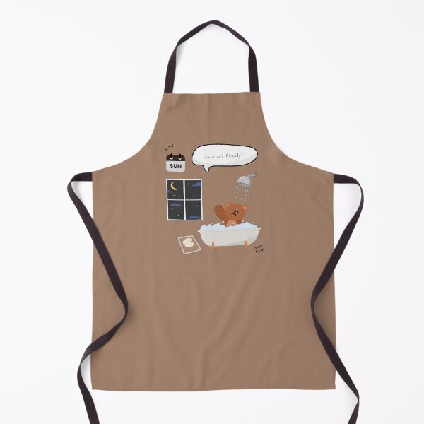 Item preview, Tomorrow? Already? | Mono Bear Weekly Mood Series ( Light Brown Background )  designed and sold by mintmono-studio.