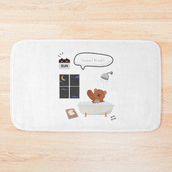 Item preview, Tomorrow? Already? | Mono Bear Weekly Mood Series ( White / Transparent ) designed and sold by mintmono-studio.