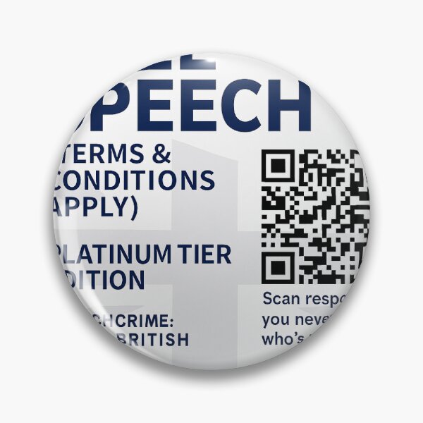 Item preview, Speechcrime: Now a British Pastime – Free Speech Mug (Platinum Tier Edition) designed and sold by Mugocracy.