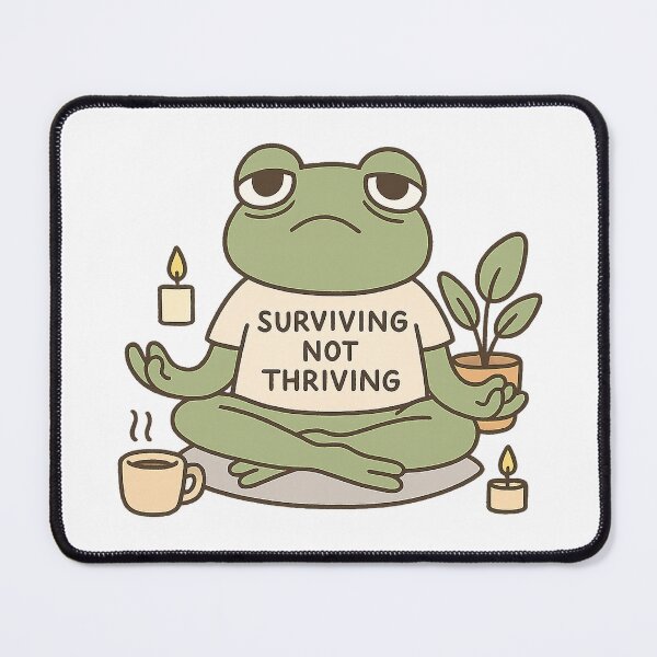 Item preview, Anxious but Surviving Frog designed and sold by DarkTonight.