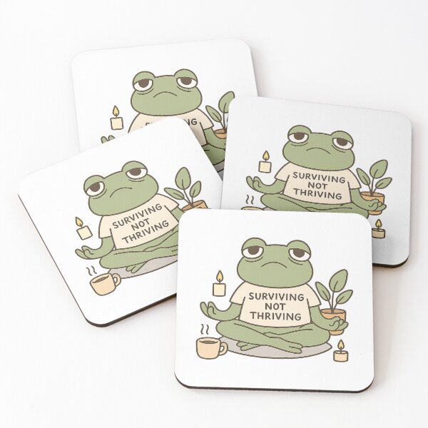 Item preview, Anxious but Surviving Frog designed and sold by DarkTonight.