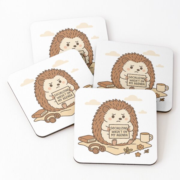 Item preview, Antisocial Hedgehog – Introverted Humor with Style designed and sold by DarkTonight.