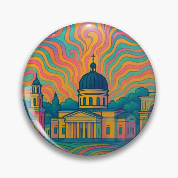 Item preview, Psychedelic Chișinău Art | Trippy Moldova Cityscape | Surreal Eastern Europe Poster | Colorful Moldova Wall Decor | Retro Chișinău Vibes designed and sold by PaintedPixels01.