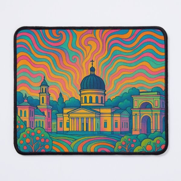 Item preview, Psychedelic Chișinău Art | Trippy Moldova Cityscape | Surreal Eastern Europe Poster | Colorful Moldova Wall Decor | Retro Chișinău Vibes designed and sold by PaintedPixels01.