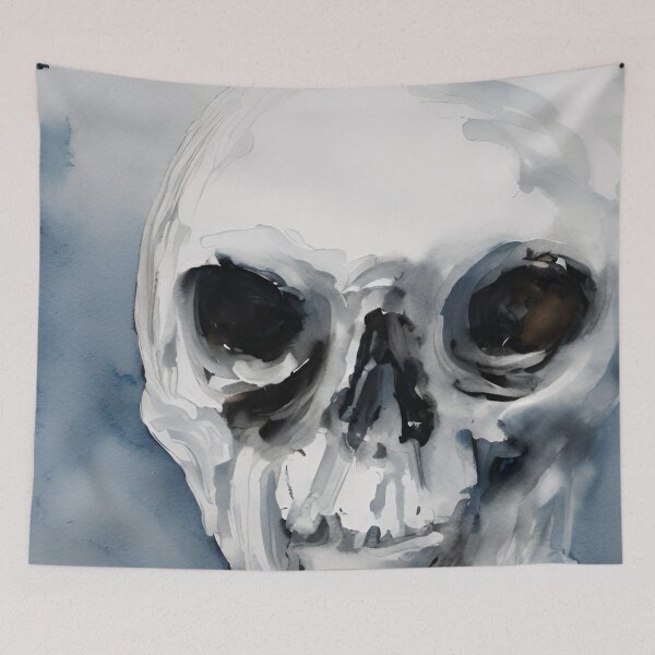 Item preview, Impressionist skull designed and sold by Glenbobagins.