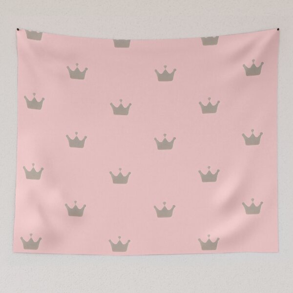 Item preview,  Minimal Crown Pattern on Soft Pink Background designed and sold by SassyArtistry.