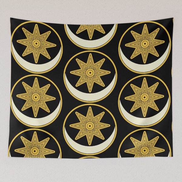 Item preview, Mesopotamian Deity Emblems - Gold Insignia  designed and sold by CaffeineCraftedCreations.