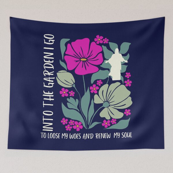Item preview,  Into The Garden To Renew My Soul Jesus Wildflower Vintage Floral designed and sold by Forevermore.