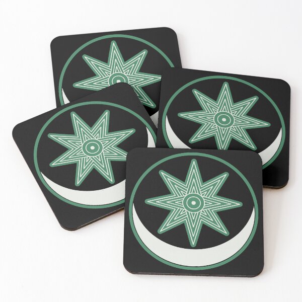 Item preview, Mesopotamian Deity Emblems - Malachite Insignia  designed and sold by CaffeineCraftedCreations.