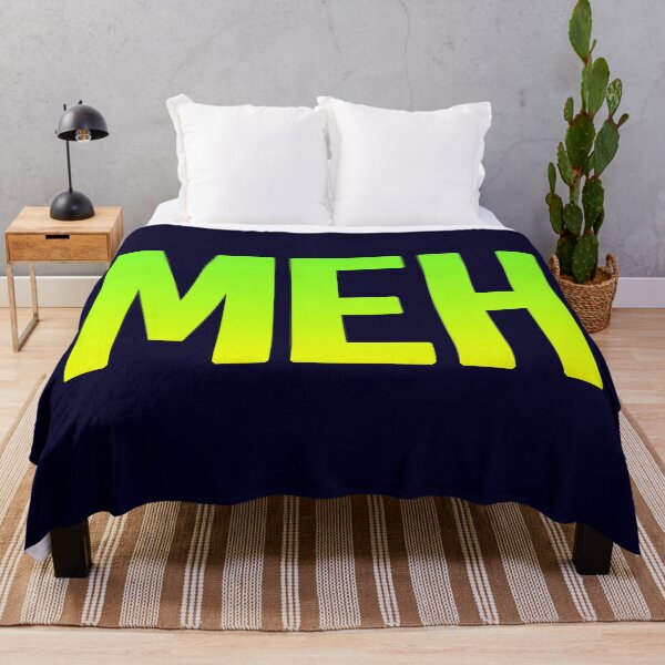 Item preview, Meh in Lime Green Bold  designed and sold by Memes N Lore .