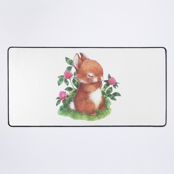 Item preview, Vintage bunny with flowers  designed and sold by Pixiedrop.