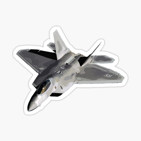 Aperçu de l'œuvre Illustration abstraite d'un jet F-22 Raptor créée et vendue par AddiK-Art.