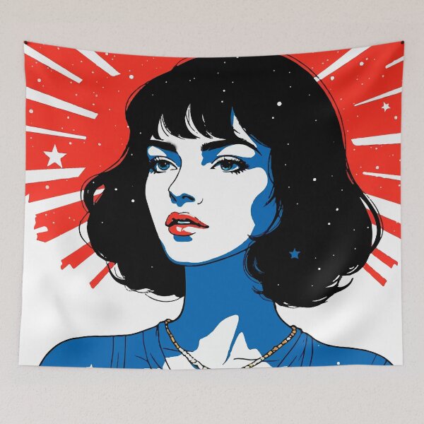 Item preview, Dolled Up Girlie pop Slay Radiant Soul — Celestial Pop Art Portrait of a Strong Woman designed and sold by  Ojo de Lilith.