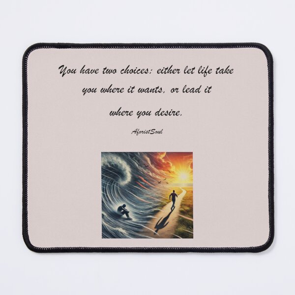 Item preview, Lead Your Life – A Thoughtful Quote on Choice and Direction designed and sold by AforistSoul.