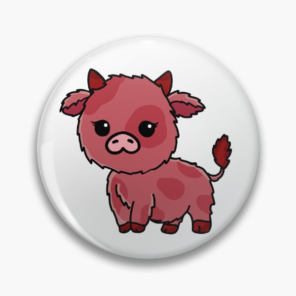 Item preview, Red Fluffy Cow designed and sold by The Rabbit Den.