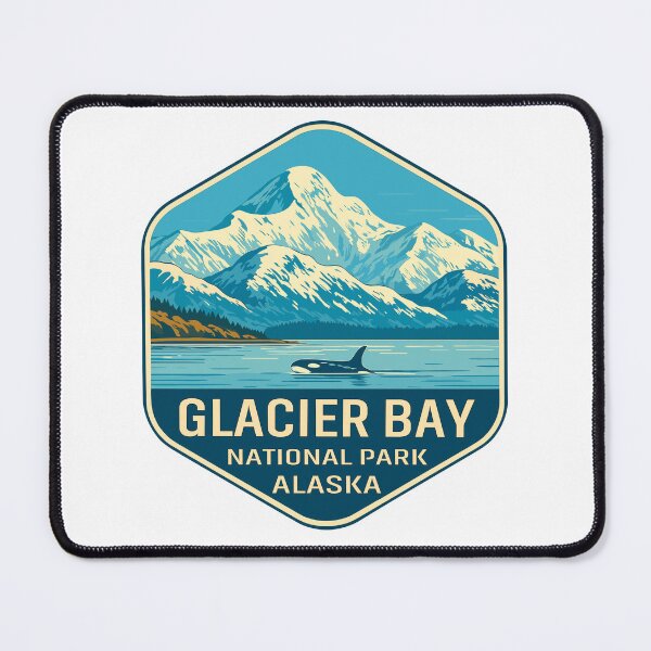 Item preview, Glacier Bay National Park Retro Alaska Sticker designed and sold by Ismeal Von.