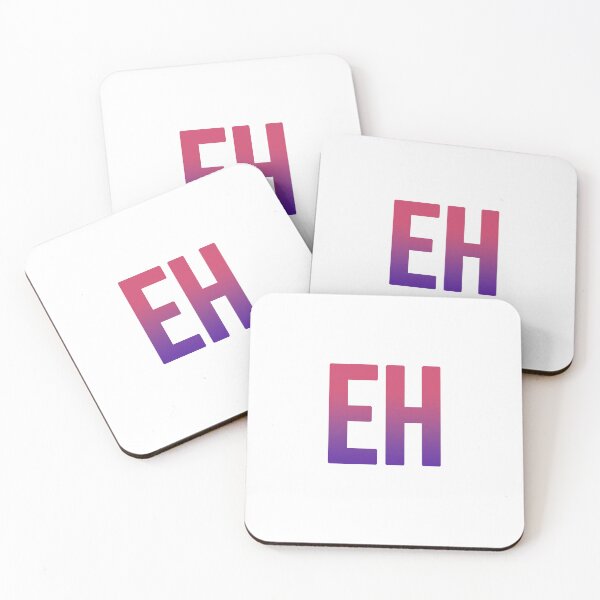 Item preview, EH in Red and Purple Bold  designed and sold by Memes N Lore .