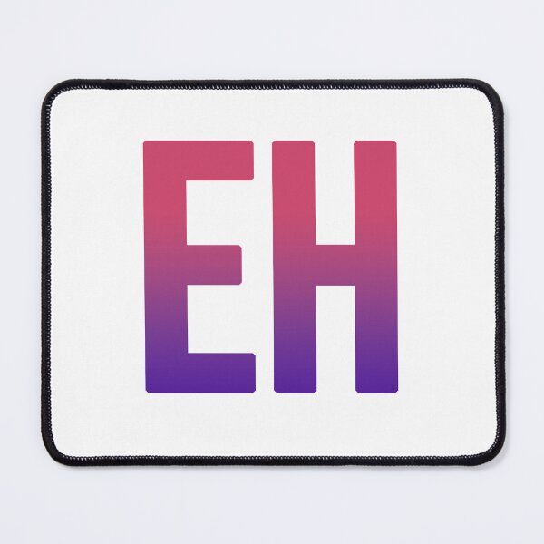 Item preview, EH in Red and Purple Bold  designed and sold by Memes N Lore .