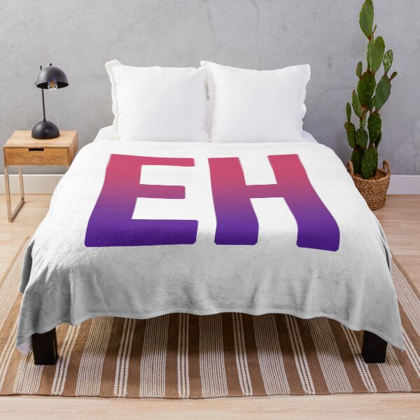 Item preview, EH in Red and Purple Bold designed and sold by Memes N Lore .