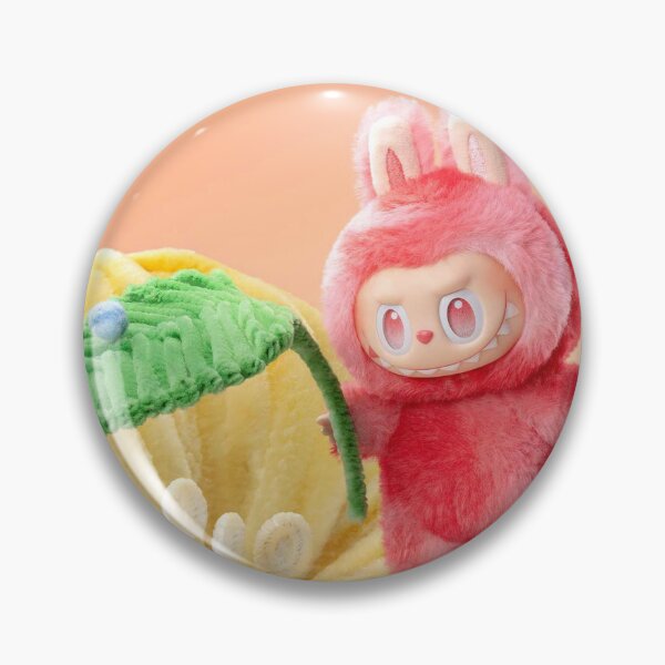 Item preview, Pinky Labubu Resting on Yellow Flower designed and sold by Co-Stella.