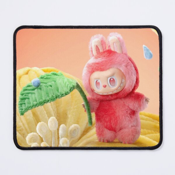 Item preview, Pinky Labubu Resting on Yellow Flower designed and sold by Co-Stella.