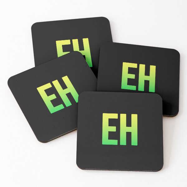 Item preview, EH in Yellow and Green Bold  designed and sold by Memes N Lore .