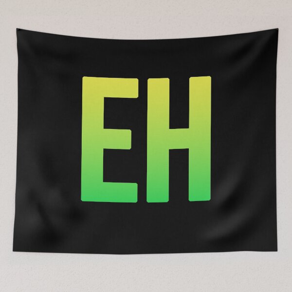Item preview, EH in Yellow and Green Bold  designed and sold by Memes N Lore .