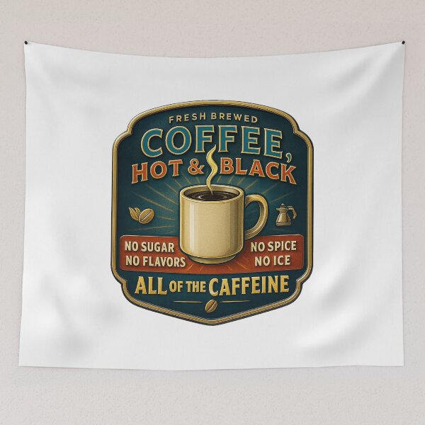 Item preview, Coffee Purest, Hot and Black designed and sold by CDub-Designs.