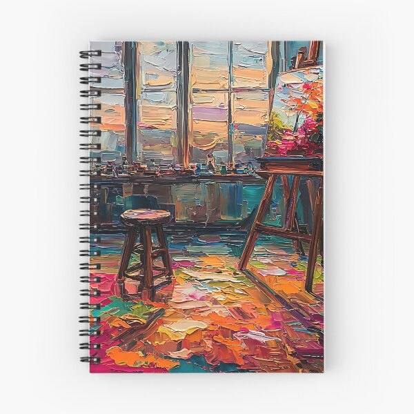 Item preview, "Studio of Color – Impressionist Painting of Creative Space" designed and sold by SantiLab.