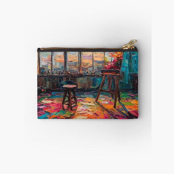 Item preview, "Studio of Color – Impressionist Painting of Creative Space" designed and sold by SantiLab.