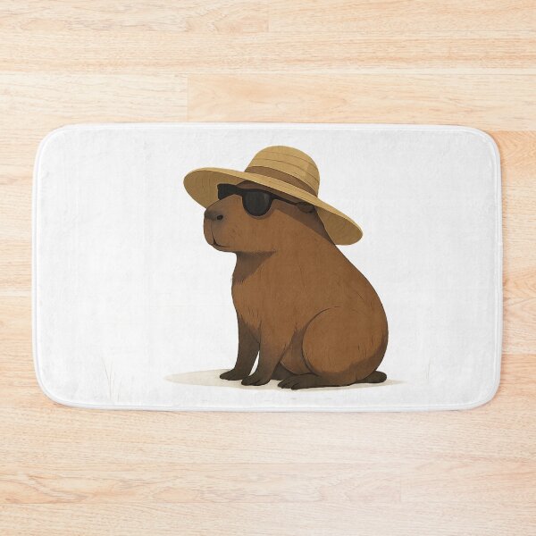 Item preview, Beach Bum Capybara – Hat, Sun & Zero Stress designed and sold by Capybarastore_77.