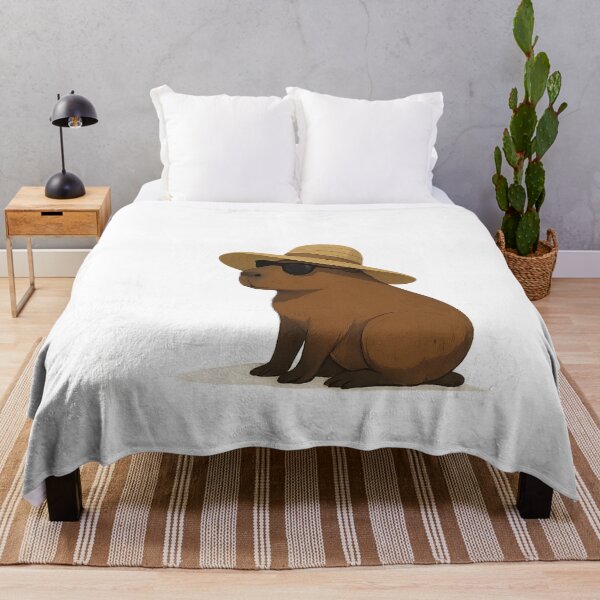 Item preview, Beach Bum Capybara – Hat, Sun & Zero Stress designed and sold by Capybarastore_77.