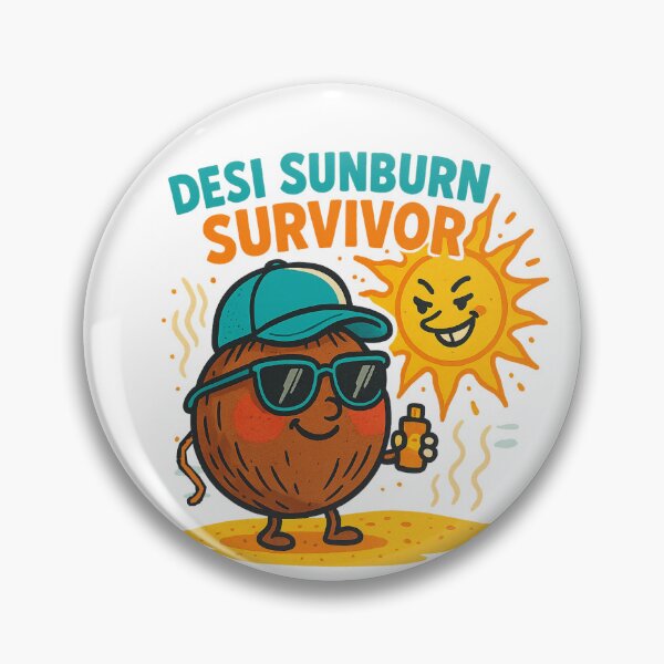 Item preview, Desi Sunburn Survivor: Indian Summer Travel Vibes  designed and sold by Rajasekar.