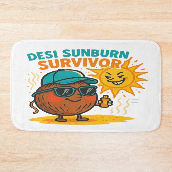 Item preview, Desi Sunburn Survivor: Indian Summer Travel Vibes  designed and sold by Rajasekar.